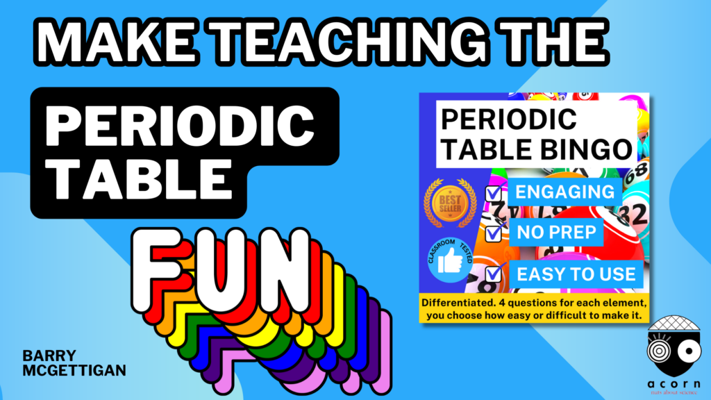 A Fun Periodic Table Game for Your Class: Get a Reaction with Periodic Table Bingo!