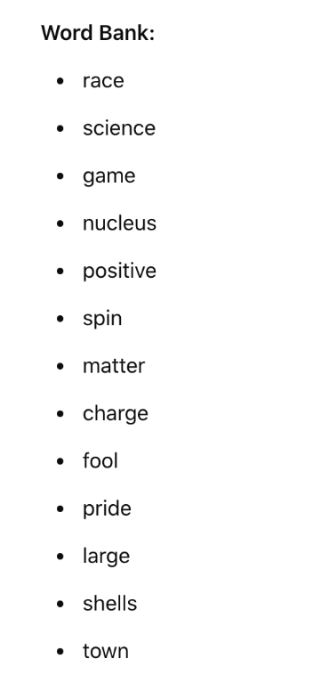 classroom differentiation word bank